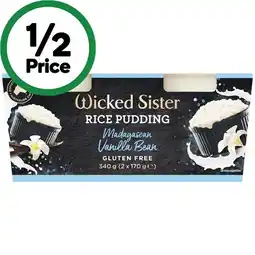 Woolworths Wicked Sister Desserts Twin Pack – From the Fridge offer