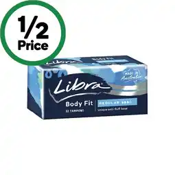 Woolworths Libra Regular or Super Tampons Pk 16† offer