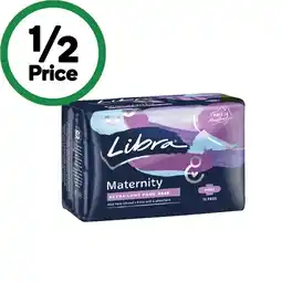 Woolworths Libra Maternity Extra Long Pads with Wings offer