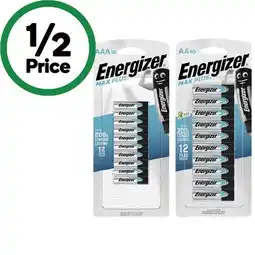 Woolworths Energizer Max Plus High Performance Batteries AA or AAA Pk 10 offer