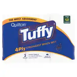 Woolworths Quilton Tuffy Paper Towel offer