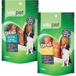 Woolworths Vitapet Chewz Jumbo Sticks Dog Treats offer