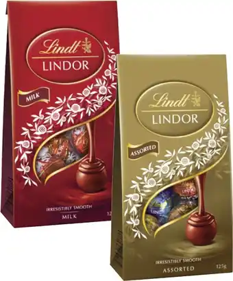 Coles Lindt Lindor Bag-125g offer