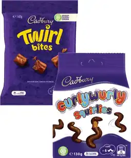 Coles Cadbury Chocolate Bites or Balls 120g-142g offer