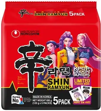 Coles Nongshim Ramyun Noodles 600g offer