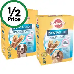 Woolworths Pedigree Dentastix Dog Treats offer