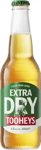 Coles Tooheys Extra Dry Bottles offer