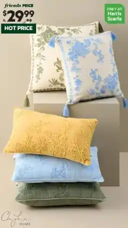 Harris Scarfe CHYKA HOME Holland or Francis Cotton Cushion offer