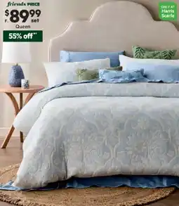 Harris Scarfe Albany Cotton Jacquard Quilt Cover Set offer