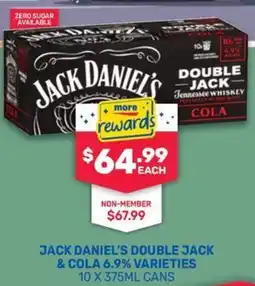 SipnSave Jack daniel's double jack &cola 6.9% offer