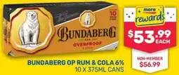 SipnSave Bundaberg op rum & cola 6% offer