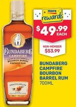 SipnSave Bundaberg campfire bourbon barrel rum offer