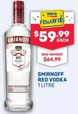 SipnSave Smirnoff red vodka offer
