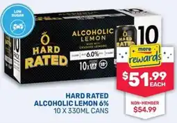 SipnSave Hard rated alcoholic lemon 6% offer