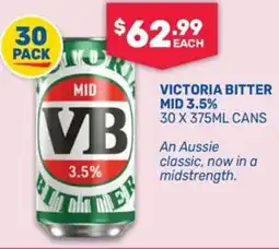 SipnSave Victoria bitter mid 3.5% offer