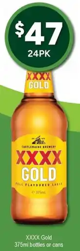 Bottler XXXX Gold offer
