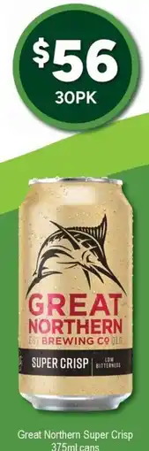 Bottler Great Northern Super Crisp cans offer