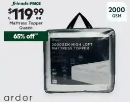 Harris Scarfe 2000gsm High Loft Mattress Topper offer
