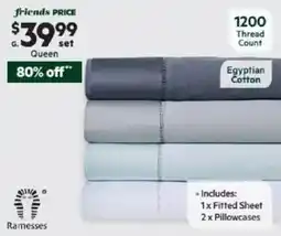 Harris Scarfe 1200 Thread Count Egyptian Cotton 3 Piece Combo Set QB offer