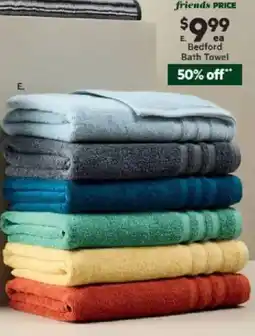 Harris Scarfe Bedford Low Twist Towel Collection Bath Towel offer