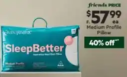 Harris Scarfe MINIJUMBUK SleepBetter Australian Wool Rich Medium Profile Pillow offer