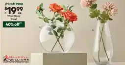 Harris Scarfe MAXWELL & WILLIAMS Rose Bowl, Teardrop Vase offer