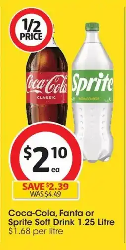 Coles Coca Cola Fanta or Sprite Soft Drink offer