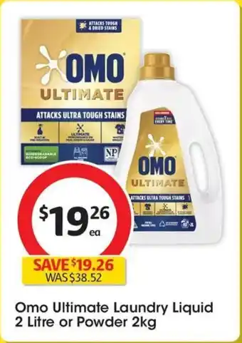 Coles Omo Ultimate Laundry Liquid offer