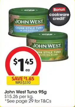 Coles John West Tuna offer