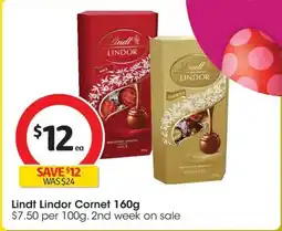 Coles Lindt Lindor Cornet offer