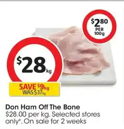 Coles Don Ham Off The Bone offer
