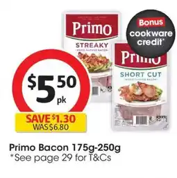 Coles Primo Bacon offer