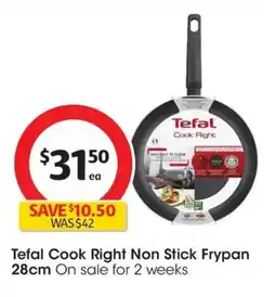 Coles Tefal Cook Right Non Stick Frypan offer