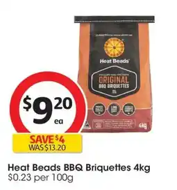 Coles Heat Beads BBQ Briquettes offer