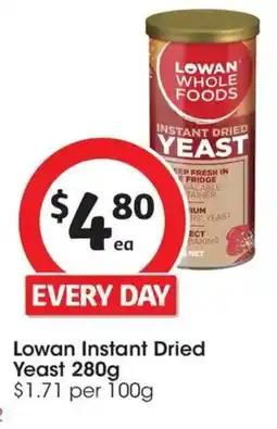 Coles Lowan Instant Dried Yeast offer