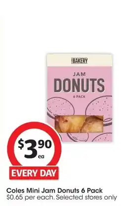 Coles Coles Mini Jam Donuts offer