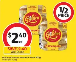 Coles Golden Crumpet Rounds offer