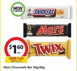 Coles Mars Chocolate Bar offer