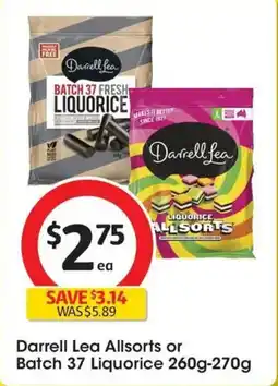 Coles Darrell Lea Allsorts or Batch 37 Liquorice offer