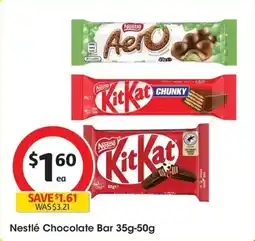 Coles Nestlé Chocolate Bar offer