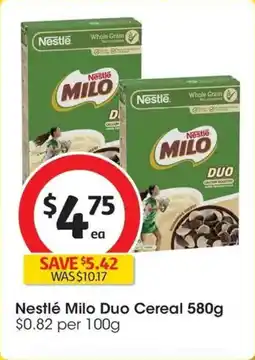Coles Nestlé Milo Duo Cereal offer