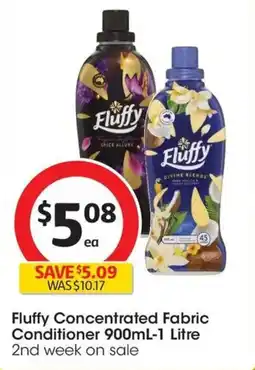 Coles Fluffy Concentrated Fabric Conditioner offer