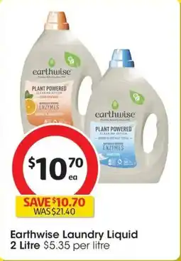 Coles Earthwise Laundry Liquid offer