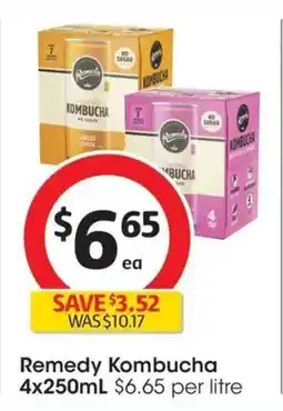 Coles Remedy Kombucha offer