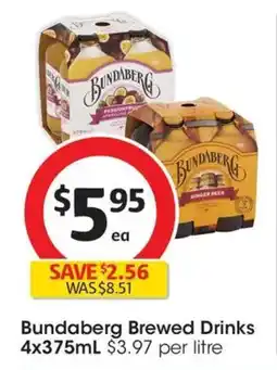 Coles Bundaberg Brewed Drinks offer