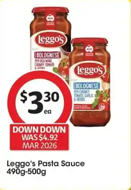 Coles Leggos Pasta Sauce offer