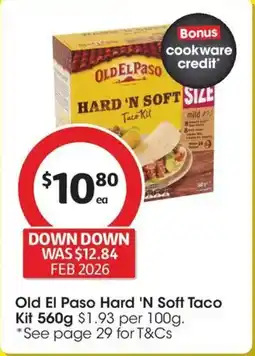 Coles Old El Paso Hard N Soft Taco Kit offer