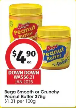 Coles Bega Smooth or Crunchy Peanut Butter offer