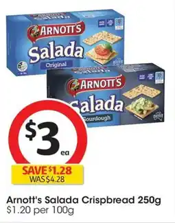 Coles Arnotts Salada Crispbread offer