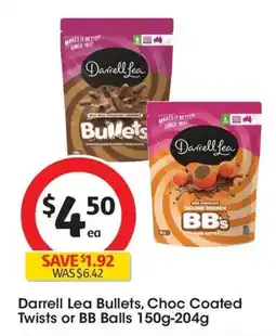 Coles Darrell lea bullets choc coated twists or bb balls offer